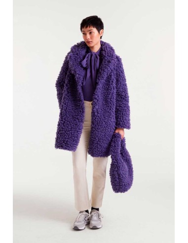 Compania Fantastica coat Purple sheepskin - 54C/11119