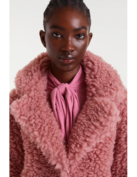 Compania Fantastica coat Pink sheepskin - 54C/11118