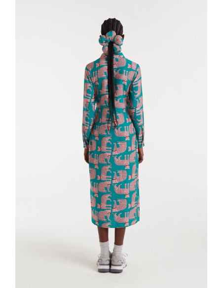 Compania Fantastica dress Onca print midi - 54C/11168