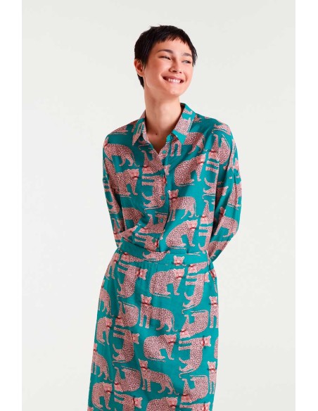 Compania Fantastica shirt Onca print - 54C/11170
