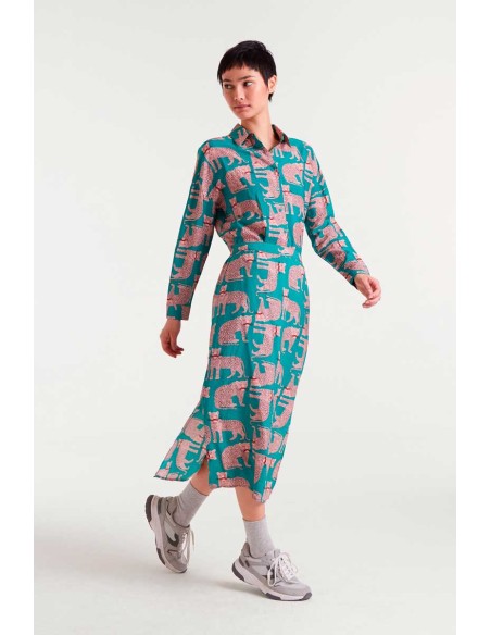 Compania Fantastica shirt Onca print - 54C/11170