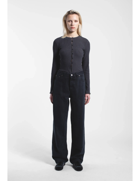 DR DENIM Pants W Jena Double Knee Dark Grey - 2540102 119 034