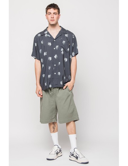 Kaotiko Shirt Camp Children's Print Dark Navy - AQ105-02-190