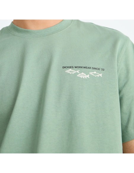 Dickies T-Shirt M Laryville Sea Spray - DK0A87QGL191