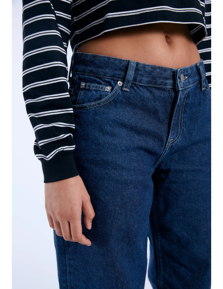 Dr Denim Pants W Hill K27 Pebble Dark Retro Denim - 2310103K27