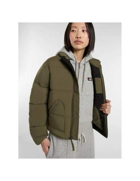 Dickies Puffer Jacket W Summerdale Military GR - DK0A87OJMGR1