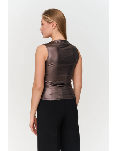 24 Colours Top in metallic fabric -...