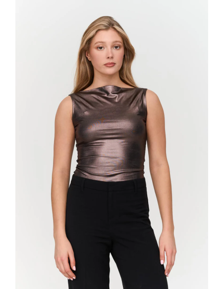 24 Colours Top in metallic fabric - 12436.br