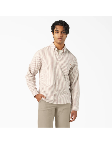 Dickies Shirt M Gallatin LS Egret -...