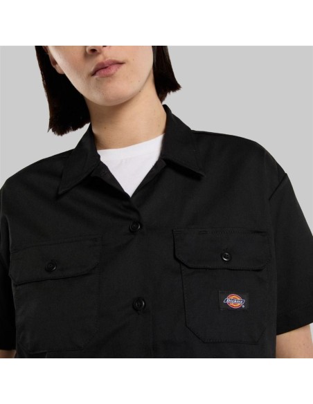 DICKIES SHIRT WORK CROPPED SS W BLACK - DKDFS573BLK1