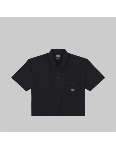 DICKIES SHIRT WORK CROPPED SS W BLACK...