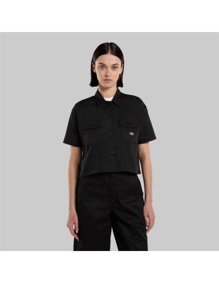 DICKIES SHIRT WORK CROPPED SS W BLACK - DKDFS573BLK1