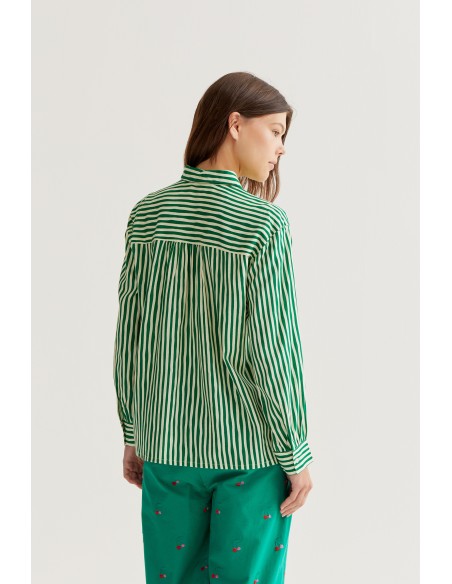 Compania Fantastica Lavagna Green Print Shirt-61c/40014