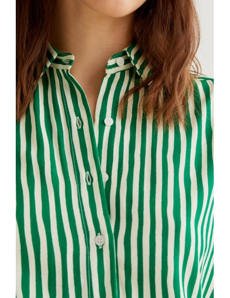 Compania Fantastica Lavagna Green Print Shirt-61c/40014