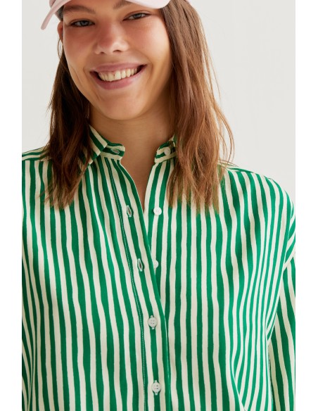 Compania Fantastica Lavagna Green Print Shirt-61c/40014