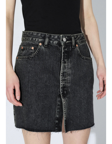 Dr Denim Skirt Ara Aged Black - 2610108