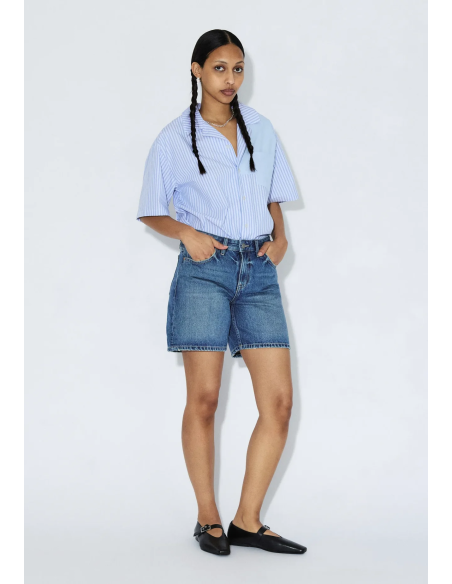 Dr Denim Shorts Hill Drift Mid Used- 2430112