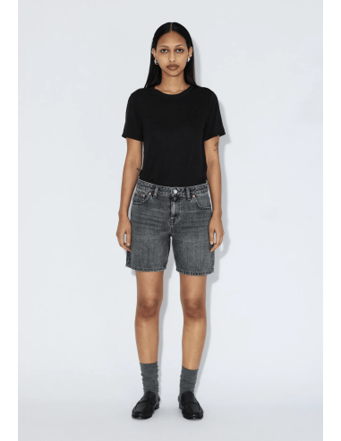 Dr Denim W Shorts Hill Mid Grey -...