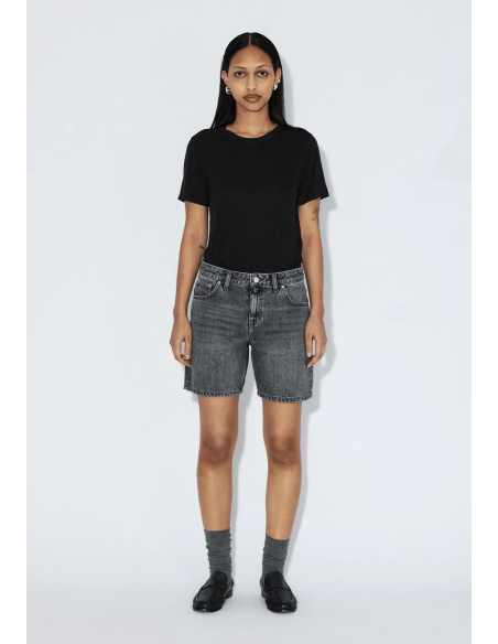 Dr Denim W Shorts Hill Mid Grey - 2430112