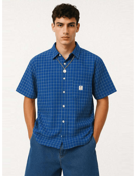 Kaotiko Shirt Coffee Club Blue AS019-01-1900