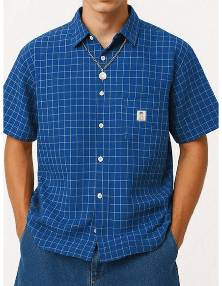 Kaotiko Shirt Coffee Club Blue AS019-01-1900