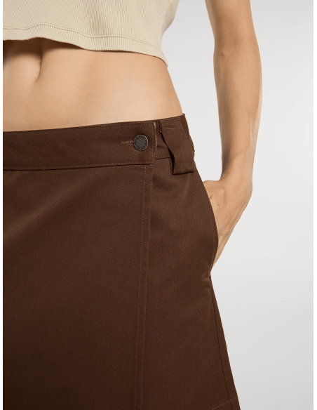 DICKIES UNION WRAP SKIRT TIMBER BROWN - DK0A88PA0TB1