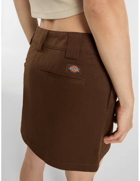 DICKIES UNION WRAP SKIRT TIMBER BROWN - DK0A88PA0TB1
