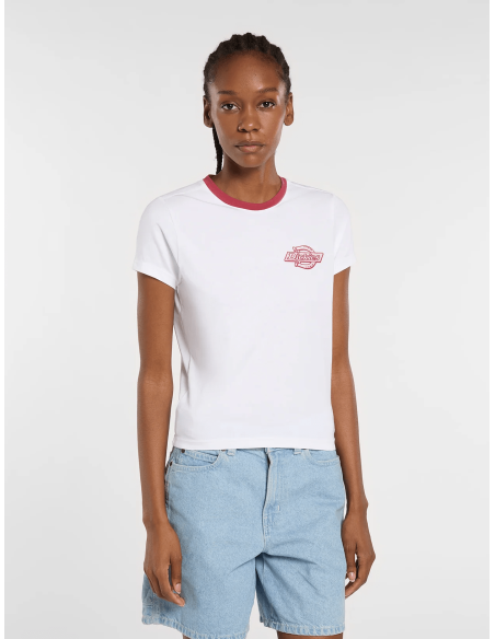 DICKIES PLAINVILLE RINGER TEE W WHITE - DK0A88JRWHX1