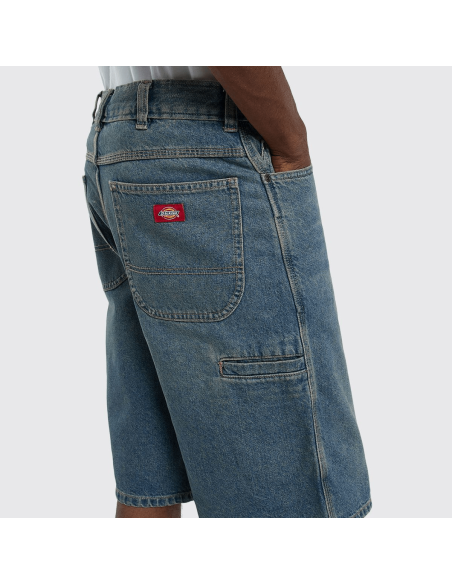 DICKIES M 958 13 INCH LOOSE SHORT JEANS KHAKI TINTED BLUE - DK0A88JPL231