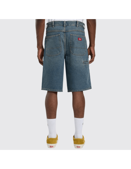 DICKIES M 958 13 INCH LOOSE SHORT JEANS KHAKI TINTED BLUE - DK0A88JPL231