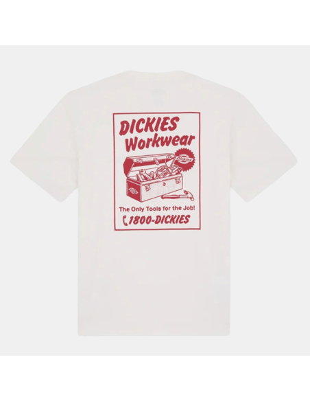 Dickies DRY RIDGE SS TEE EGRET - DK0A8853C481