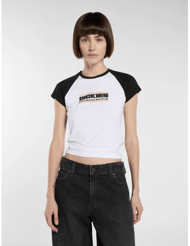 Dickies DERBY RAGLAN SS TEE W WHITE -...