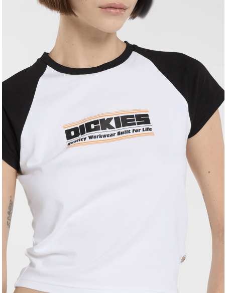 Dickies DERBY RAGLAN SS TEE W WHITE - DK0A883A0WH1