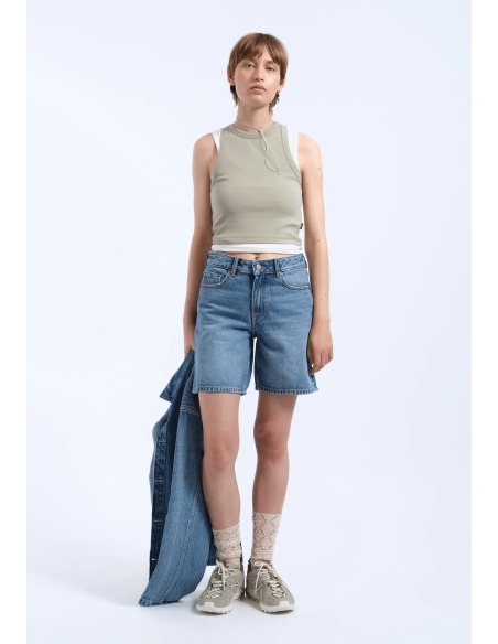Dr Denim Arch Shorts Bay Sky Used-  2510104 L46 280