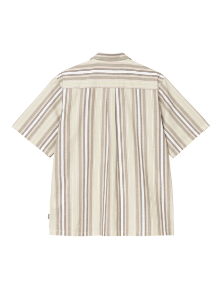 Charchartt Shirt Folsey Stripe, Hortensia / White- I035154