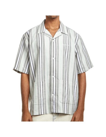 Charchartt Shirt Folsey Stripe, Hortensia / White- I035154