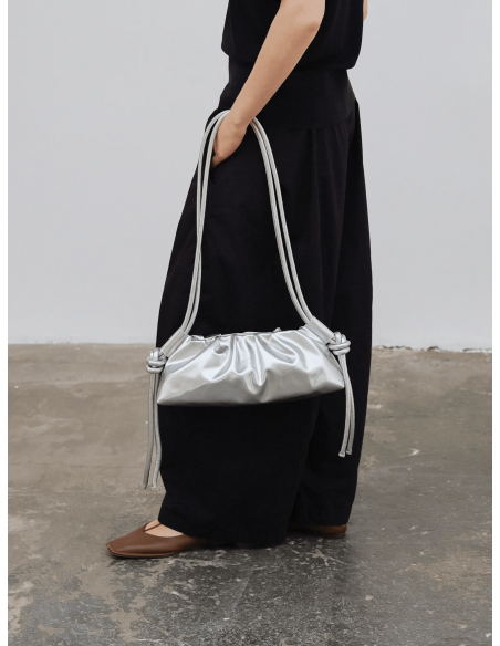 Olend Dumpling Bag Silver - dum-sil