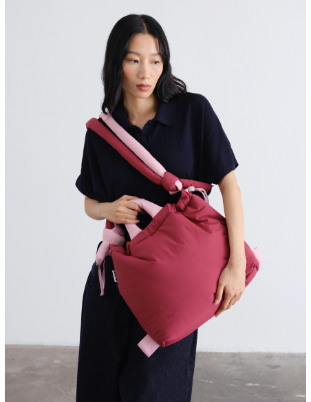 Olend Ona Soft Bag Cherry red + Pale pink - ona-ccp