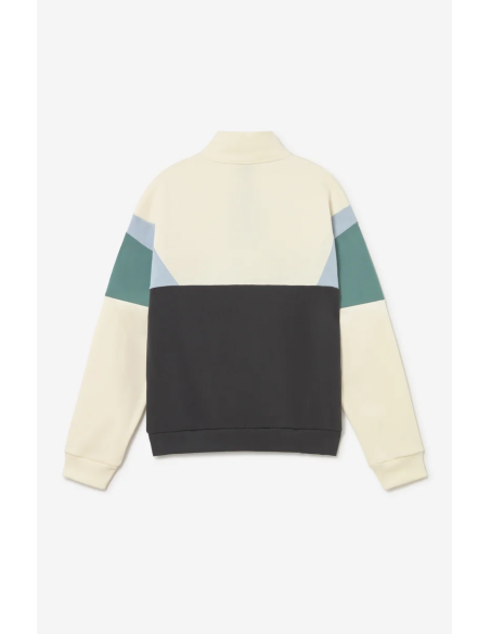 KAOTIKO CREW ARTHUR SWEATSHIRT IVORY/BLACK/NIAGARA - AT087-01-G002