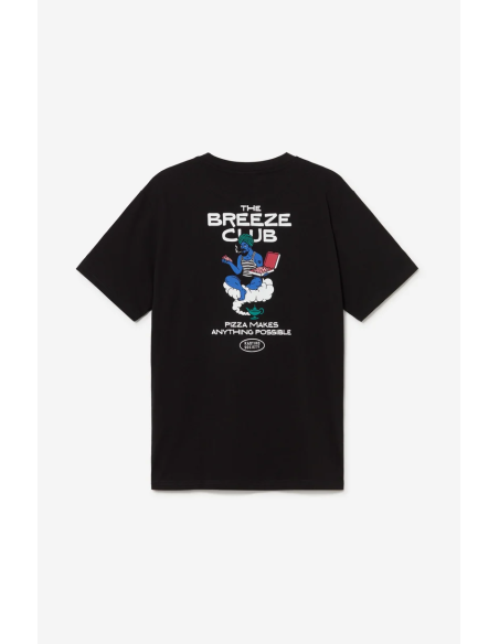 KAOTIKO T-SHIRT REGULAR PIZZA MAKES ANYTHING BLACK - AT075-01-G002