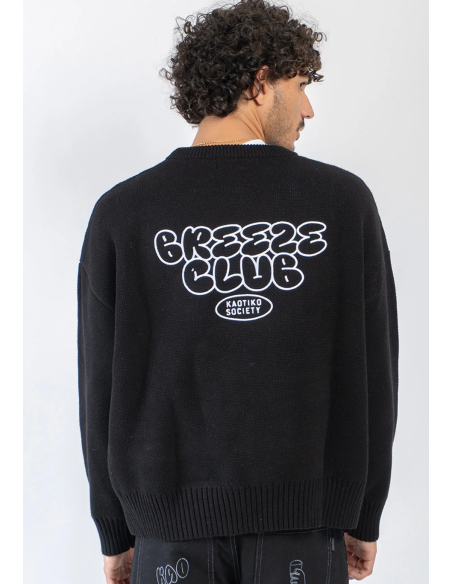 KAOTIKO BREEZE CLUB BLACK SWEATER - AT001-01-1910