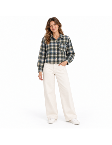Compania Fantastica Green Plaid Shirt...
