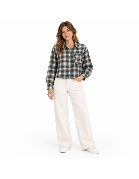 Compania Fantastica Green Plaid Shirt - 63C/11015