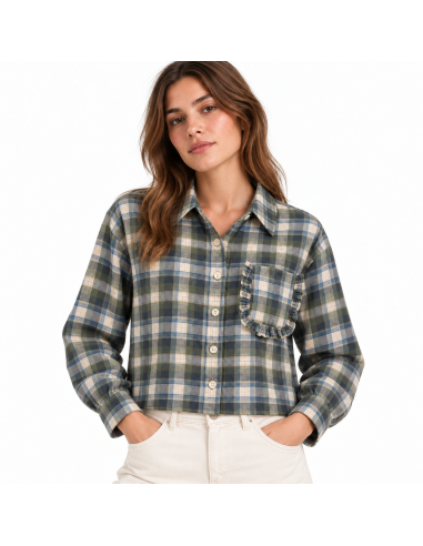 Compania Fantastica Green Plaid Shirt...