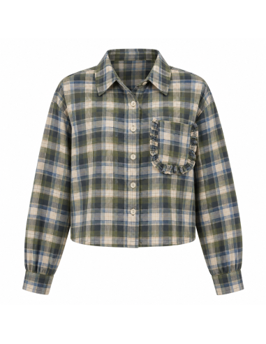 Compania Fantastica Green Plaid Shirt...
