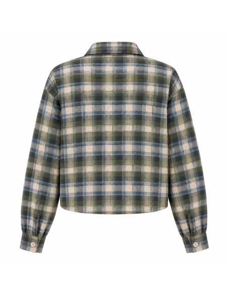 Compania Fantastica Green Plaid Shirt - 63C/11015