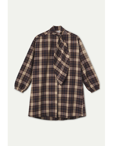 Compania Fantastica Brown Plaid Short...