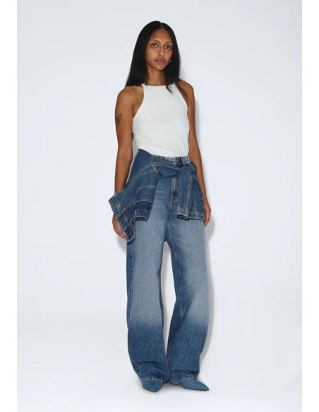 Dr Denim Donna High Relaxed Jeans Stream Sky Fade - 2230101 L02 252