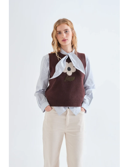 Compania Fantastica Big Flower Vest - 63c/10236