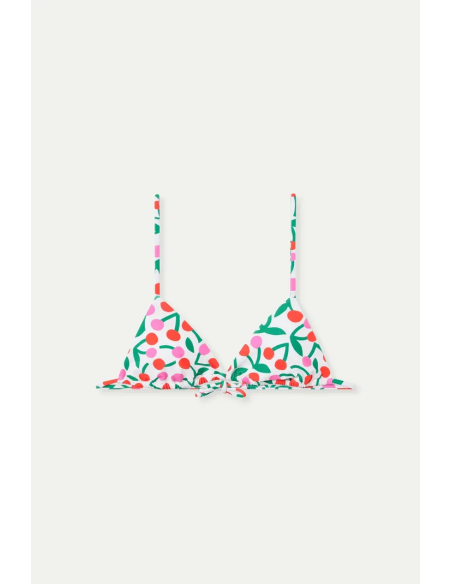 Compania Fantastica Cherry Printed Bow Bikini Top - 62C/13915